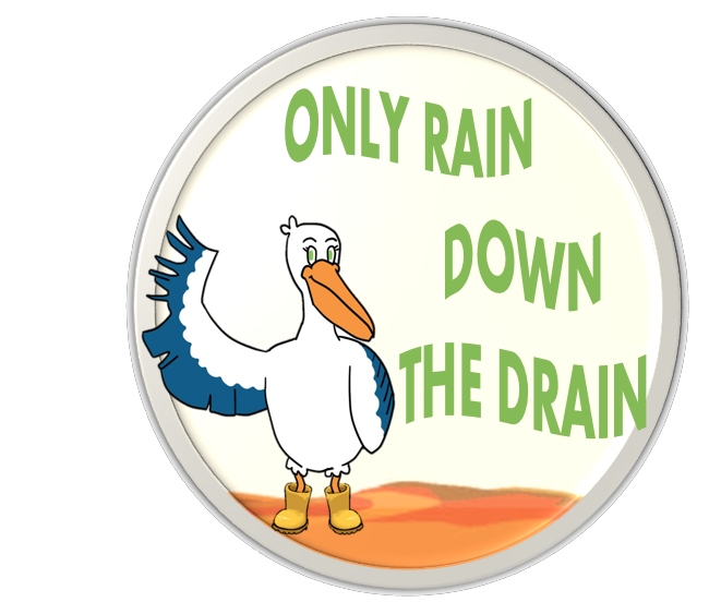 Only rain down the drain